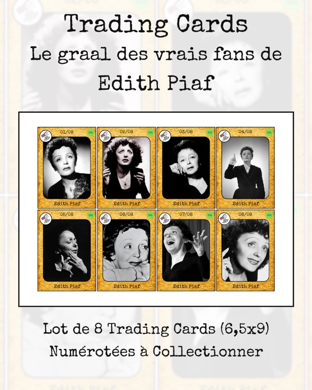 Trading cards Edith Piaf