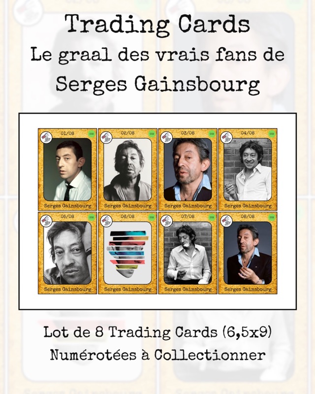 Trading cards Serges Gainsbourg
