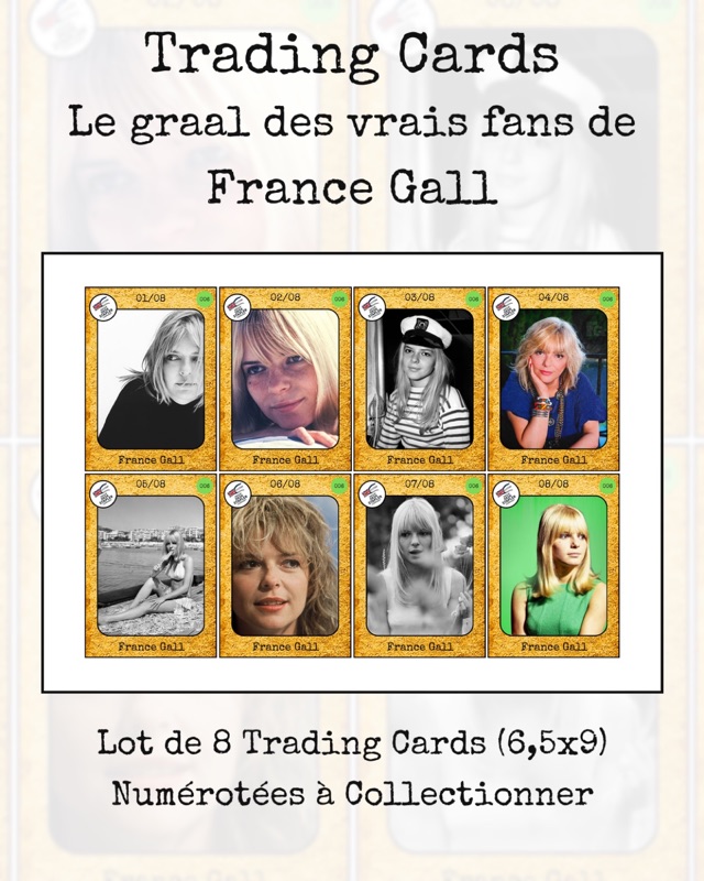 Trading cards France Gall