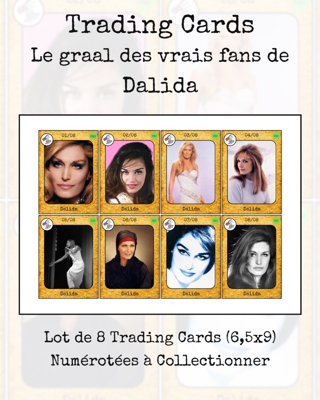 Trading cards Dalida