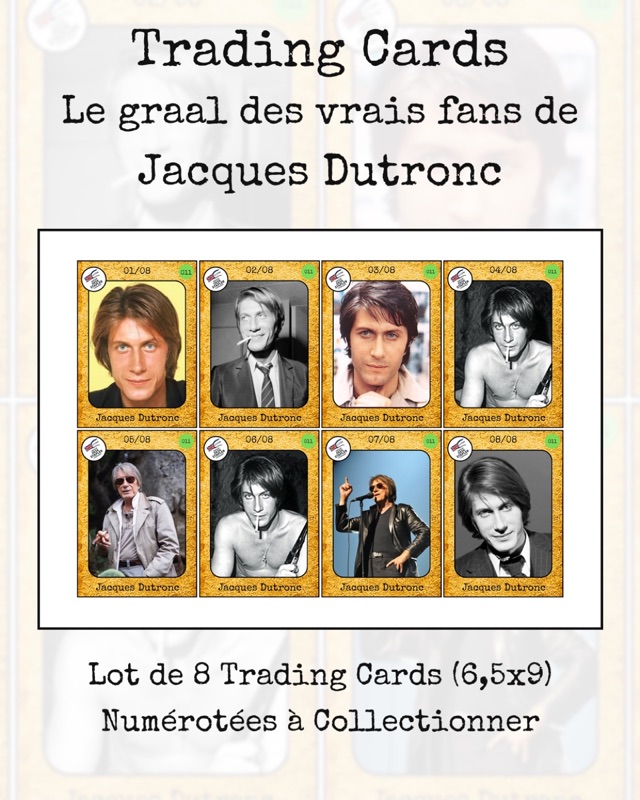 Trading cards Jacques Dutronc