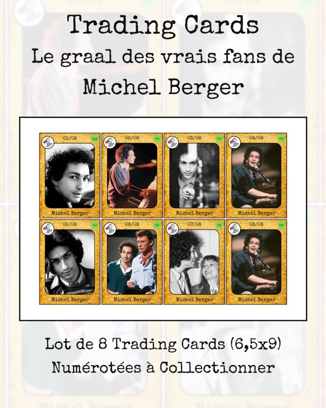 Trading cards Michel Berger
