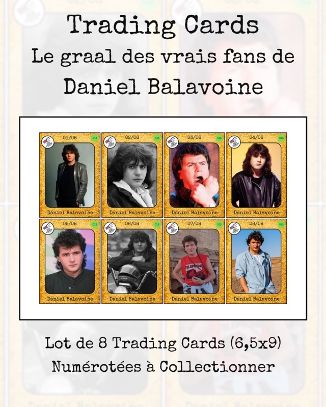 Trading cards Daniel Balavoine