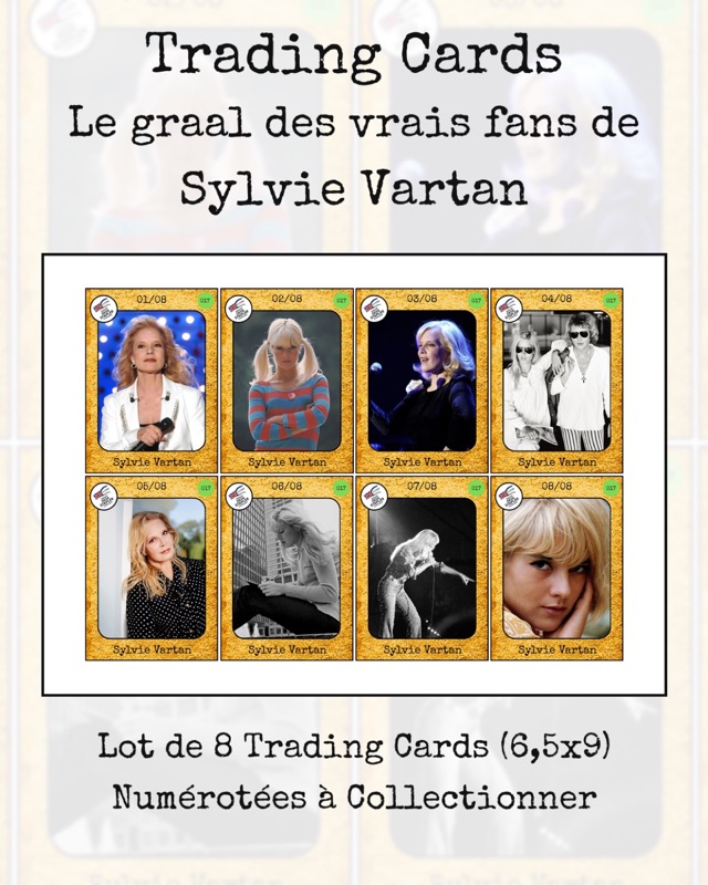 Trading cards Sylvie Vartan
