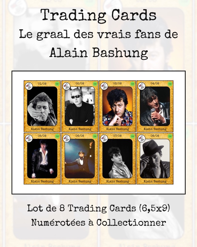 Trading cards Alain Bashung