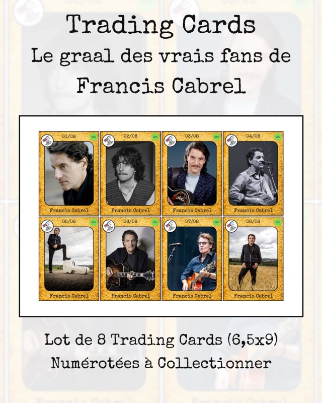 Trading cards Francis Cabrel