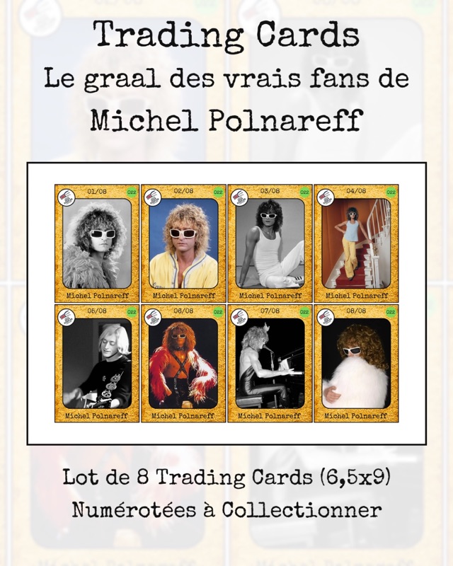 Trading cards Michel Polnareff