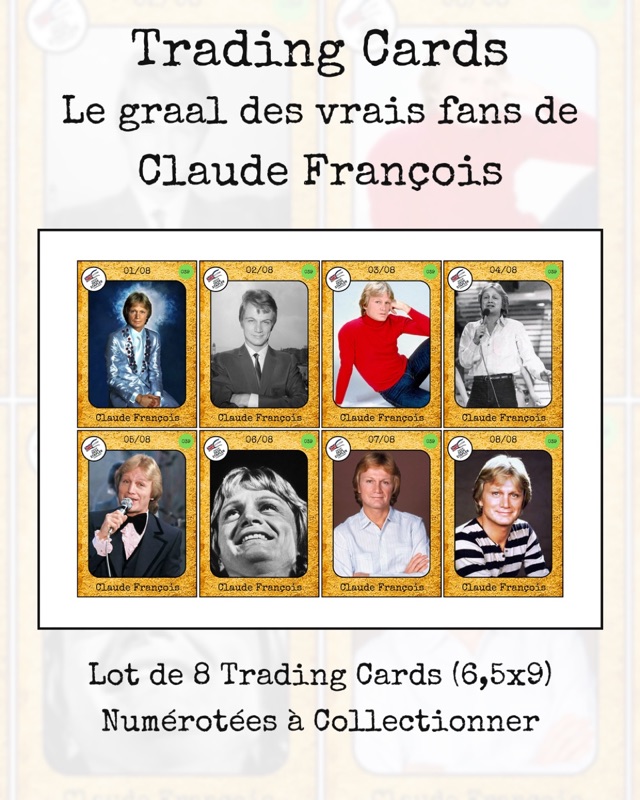 Trading cards Claude François