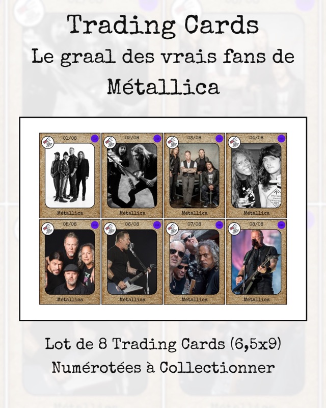 Trading cards Métallica