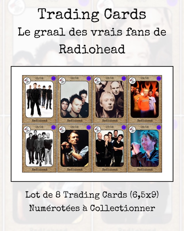 Trading cards Radiohead
