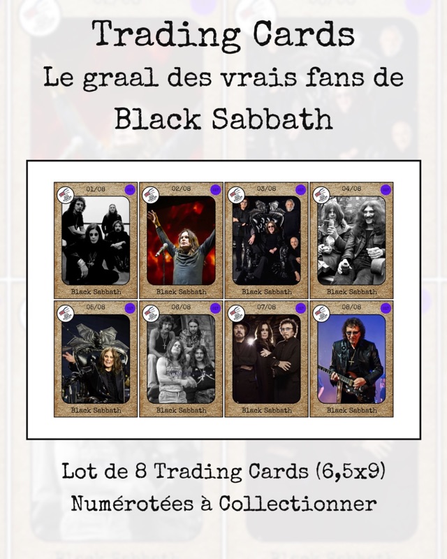 Trading cards Black Sabbath