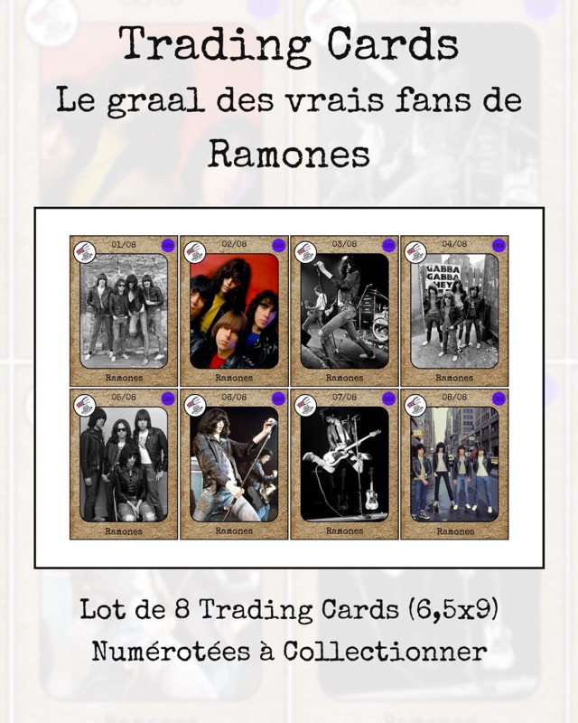 Trading cards Ramones