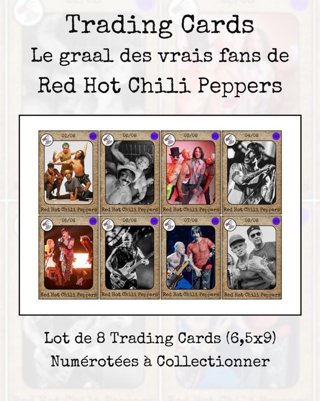 Trading cards Red Hot Chili Peppers