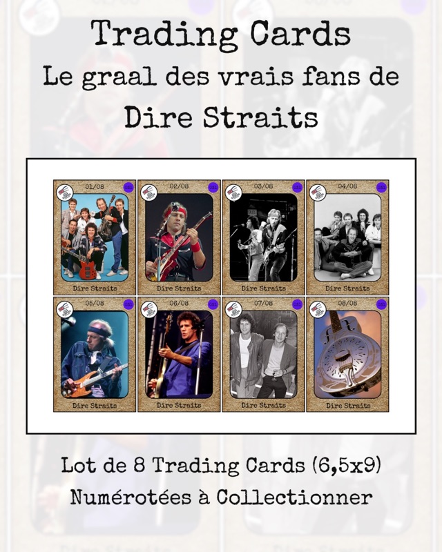 Trading cards Dire Straits