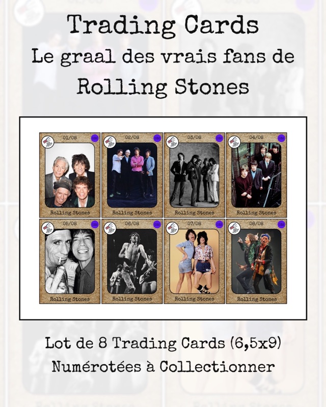 Trading cards Rolling Stones