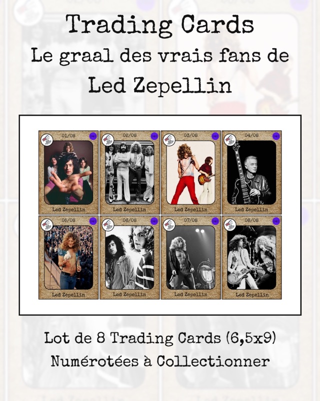 Trading cards Led Zepellin