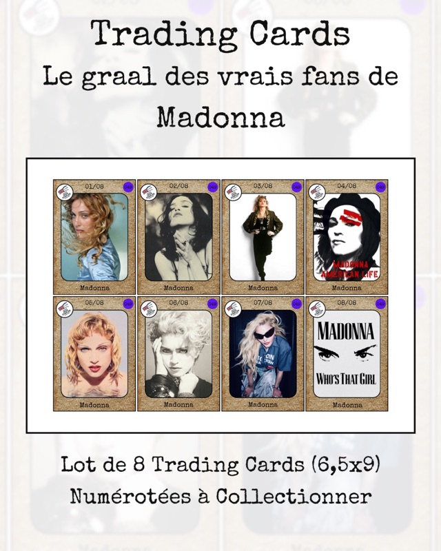 Trading cards Madonna