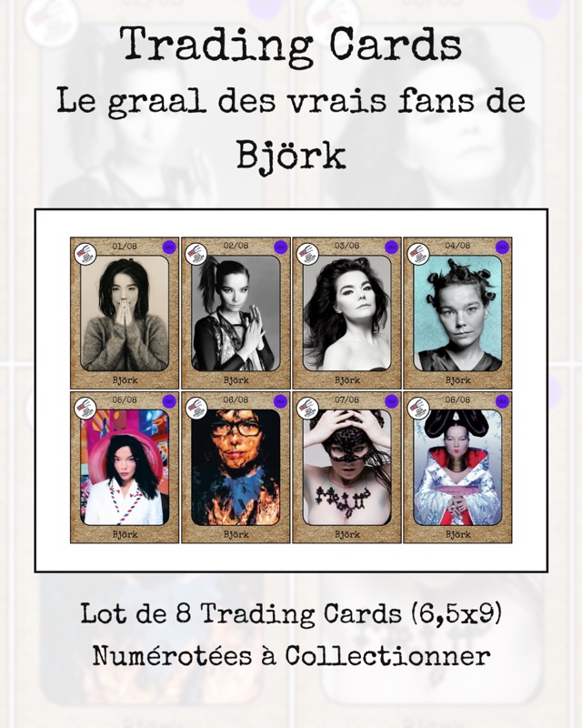 Trading cards Björk