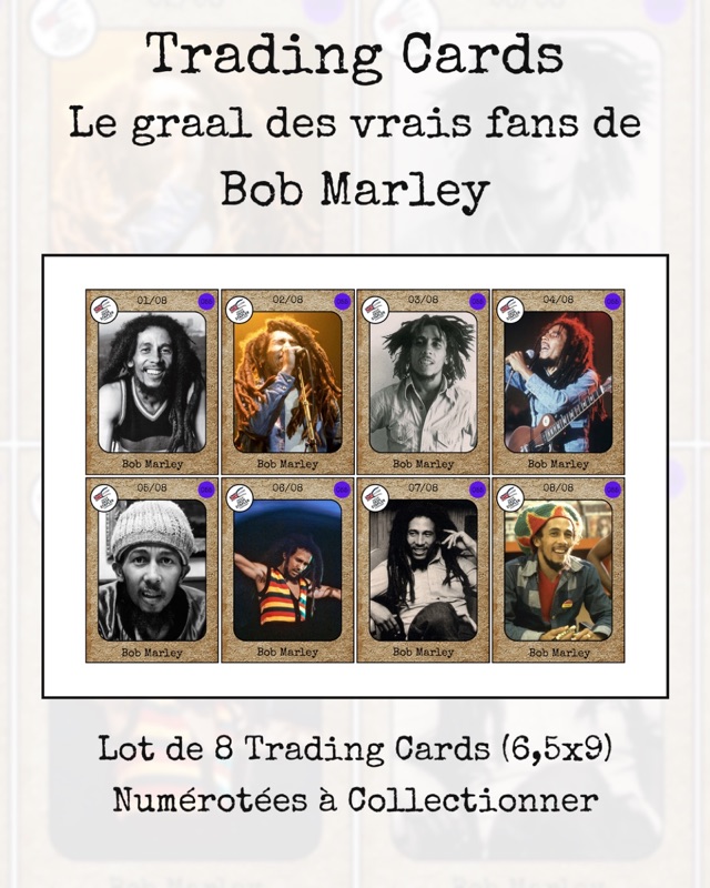 Trading cards Bob Marley