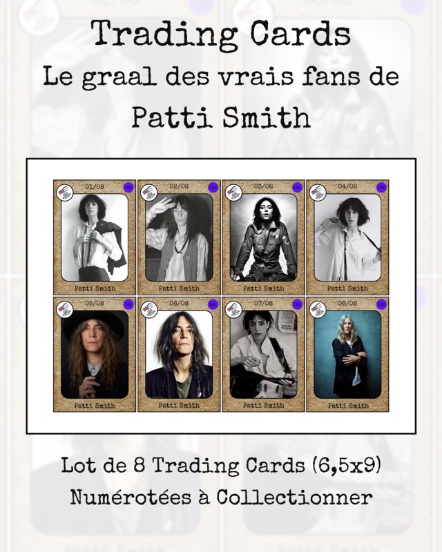 Trading cards Patti Smith